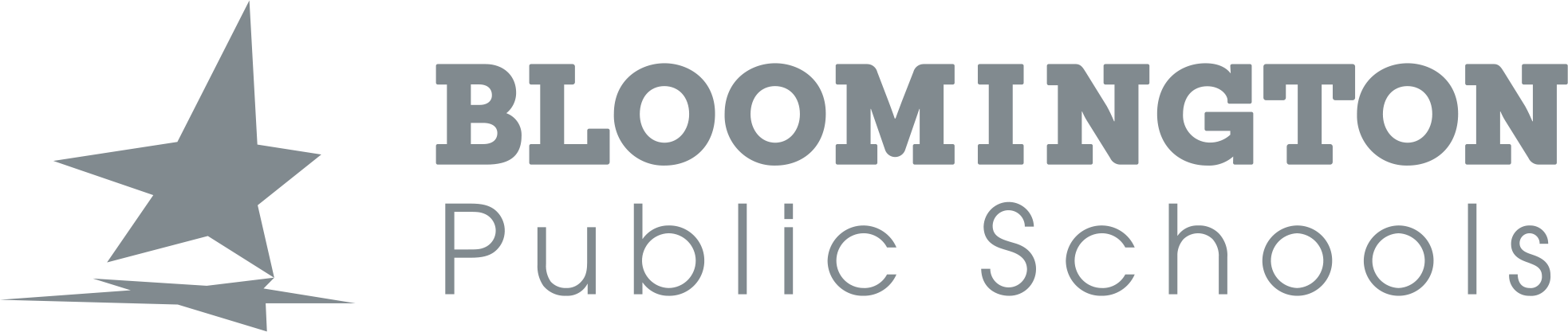 Bloomington Public Schools logo monochrome