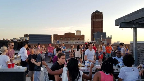 Solhem rooftop with tenants