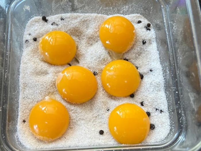 Erin Cardinal's blog on Cured Egg Yolks